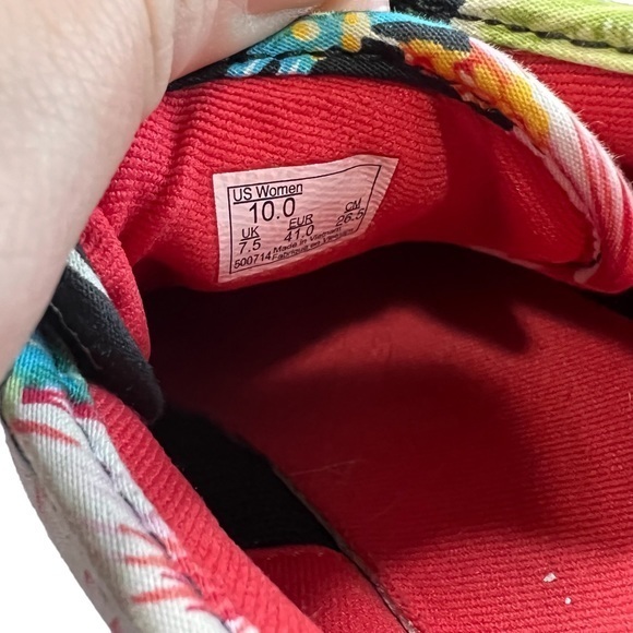 Vans Authentic Hawaiian Floral Skate Shoe Black Womens‎ Sz 10 - Picture 10 of 13